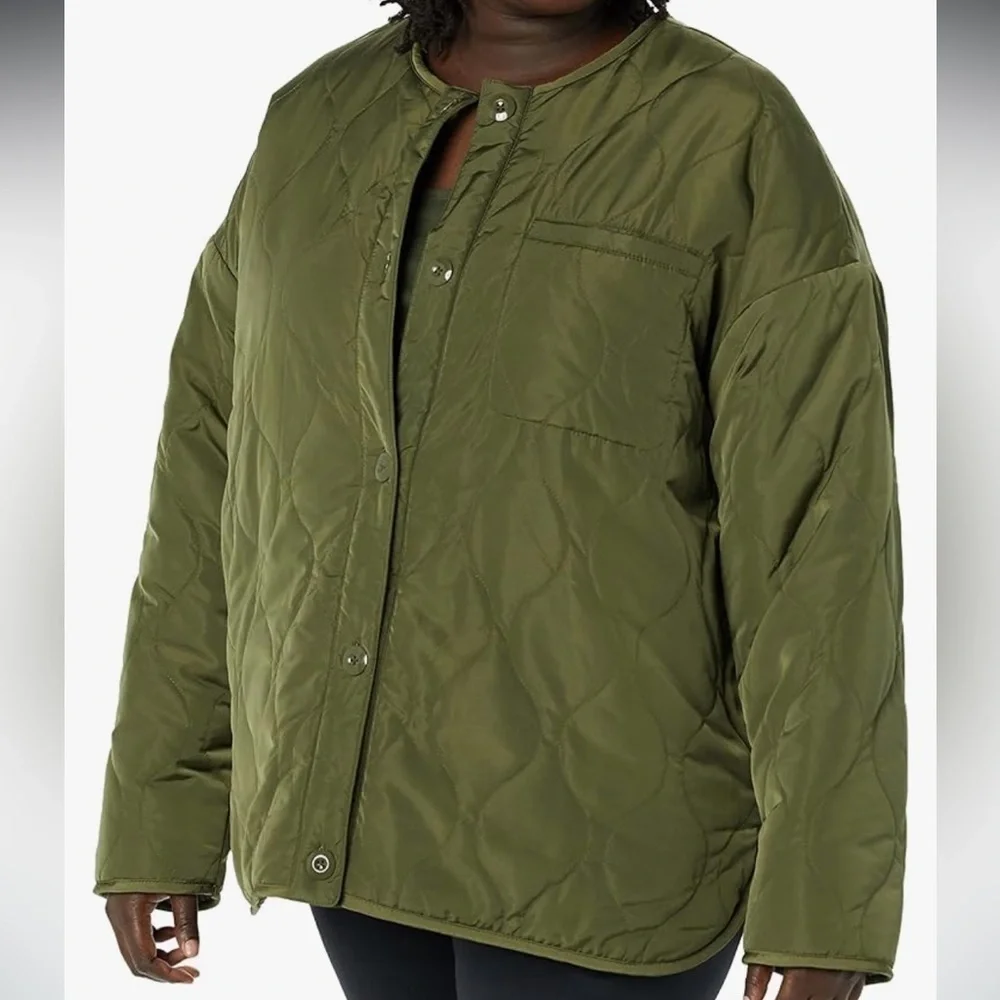 DAILY RITUAL Quilted Reversible Jacket - 4X - Picture 3 of 6